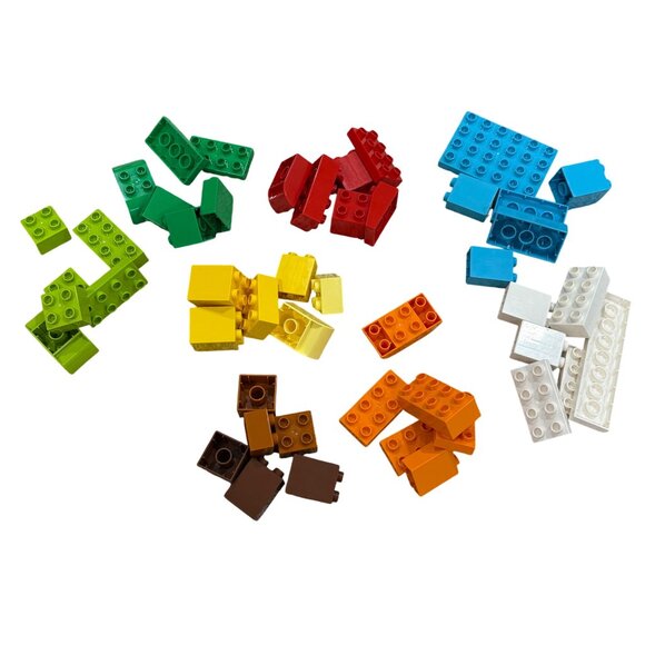 48 Piece Lego Duplo Clean Authentic Colorful Building Block Set For Kids - Picture 1 of 4